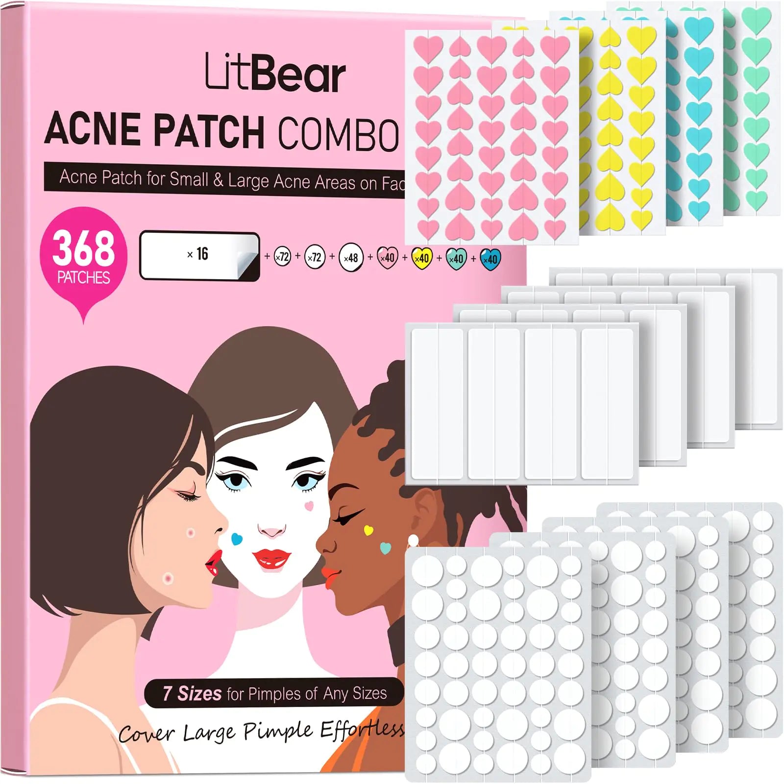 LitBear 3 IN 1 Acne Patch